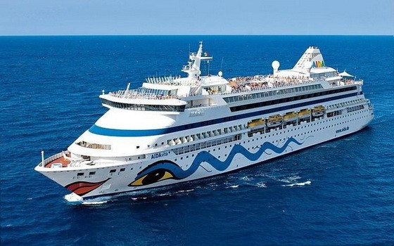 圖為意大利籍的愛達維塔郵輪。（圖源：Aida）