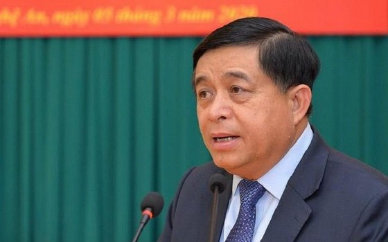 計劃與投資部長阮志勇。（圖源：何鳳）