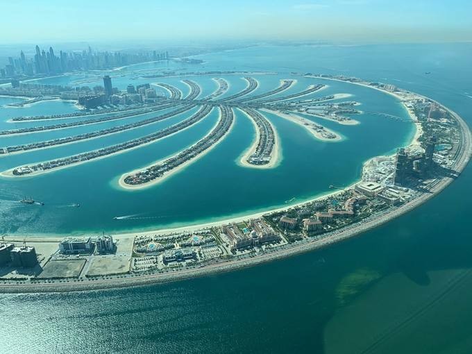 Palm Jumeirah 棕櫚島。