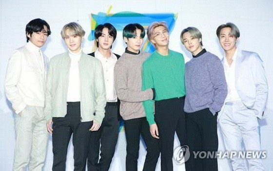 防彈少年團(BTS)走紅帶動K-POP再掀熱潮，推動國內娛樂公司的音樂、視頻著作權出口增加。（圖源：韓聯社）