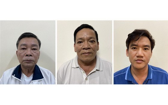 左起：裴世山、陳文進和鄧平英仲。（圖源：公安部）