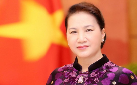 國會主席阮氏金銀。（圖源：越通社）