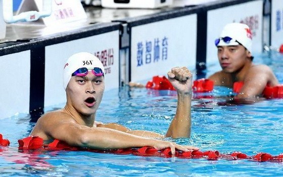 孫楊（左）。（圖源：互聯網）