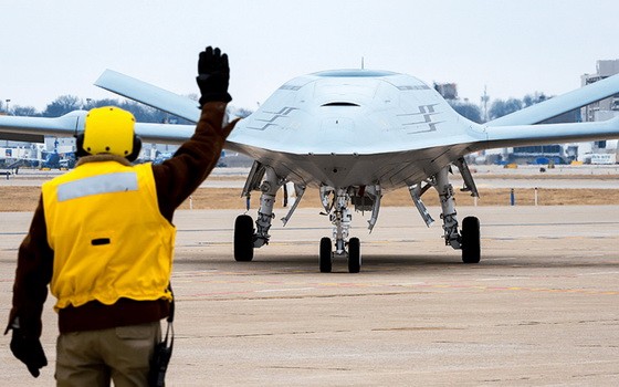 MQ-25“黃貂魚”無人機。（圖源：Boeing）