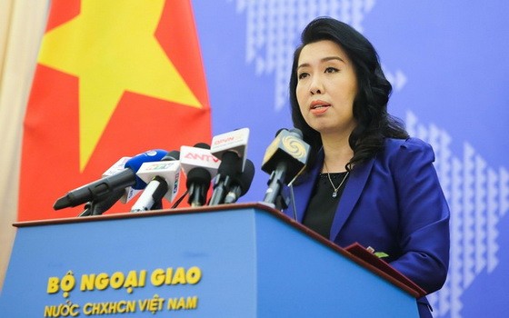 外交部發言人黎氏秋姮。（圖源：青玄）