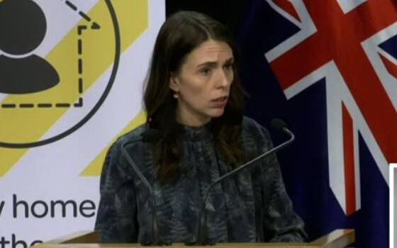 新西蘭總理阿德恩。（圖源：Focus Live 視頻截圖）