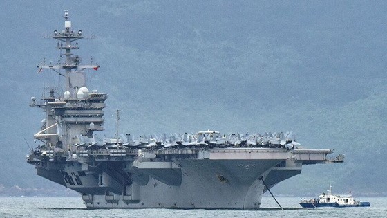 “羅斯福”號航母777人確診。（圖源：互聯網）