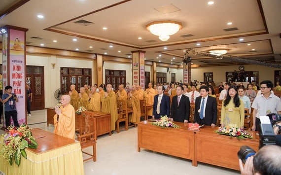 2020年佛誕大典在莊嚴、肅穆與簡便的氛圍中舉行。（圖源：VOV）