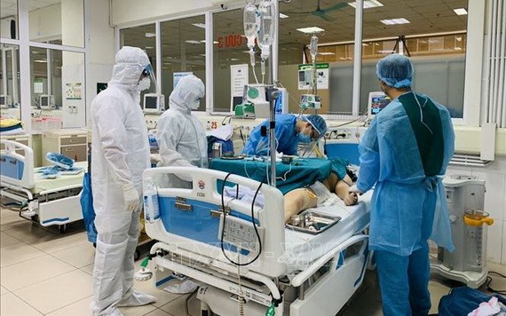 第91病例是本市當前唯一一例新冠肺炎危重型患者，病情危殆，十分兇險。（圖源：越通社）