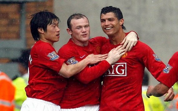 朴智星、魯尼、Ｃ羅。（圖源：互聯網）