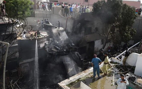 墜機事故現場。（圖源：互聯網）