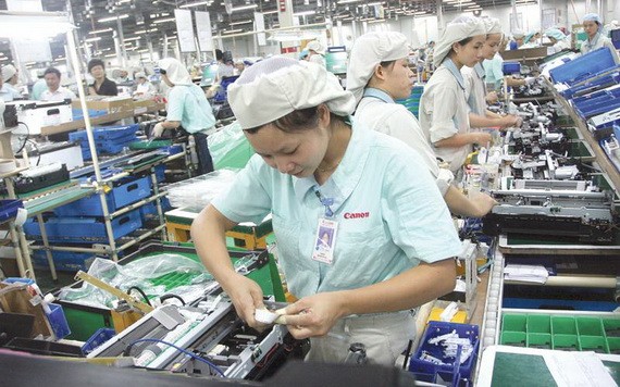 佳能公司在越南的生產線。