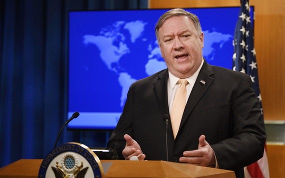 美國國務卿蓬佩奧。（圖源：新華社）