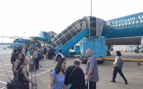 乘客登機場景。（示意圖源：豐田）