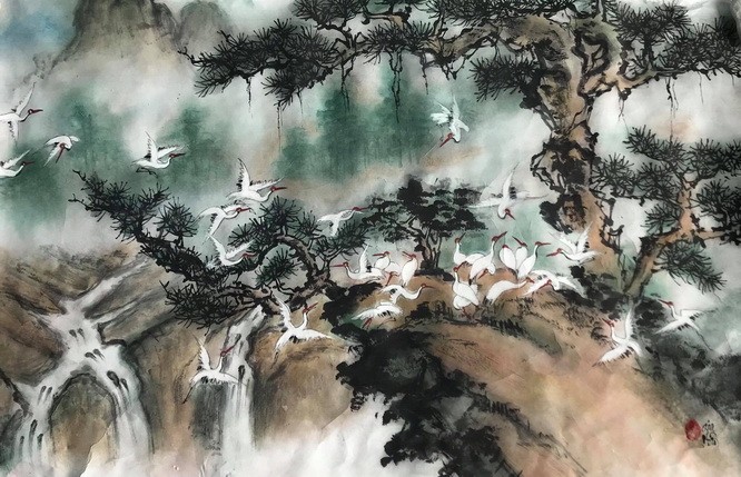 嘉欣妹妹 —— 熱愛水墨畫 ảnh 2