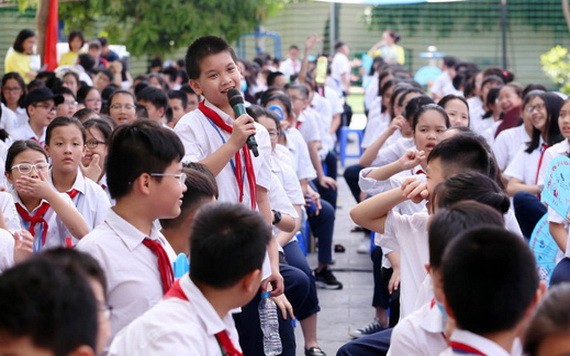 學生瞭解兒童權益。(圖源:秋菊)