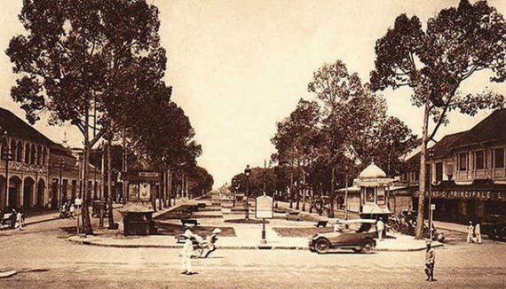 二十世紀初葉,從歌劇院廣場(現為市大劇院)望出去的 Bonard 大道。(資料圖)