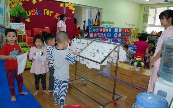 小朋友在幼兒園所用過的毛巾均獲清洗曬乾。（圖源：陳姮）
