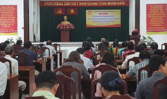 會議現場。(圖源:第五郡越南祖國陣線委會)