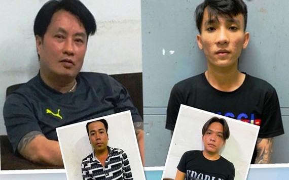 被刑拘的4名嫌犯，上左大圖起分別為阮柏輝、黎玉強、孟明雄和阮文達。（圖源：警方提供）
