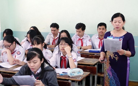 九年級學生正在溫習，為未來十年級招生考試做好準備。