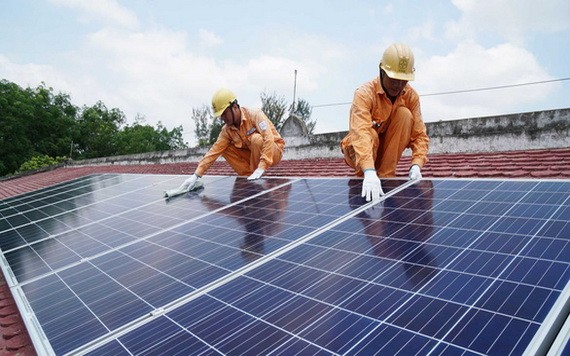 屋頂太陽能發電系統逐漸走進千家萬戶。（示意圖源：互聯網）