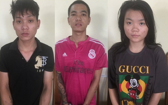 被捕的竊賊團夥,左起依次為利偉明、凌文孝及武氏雪妹。(圖源:警方提供)