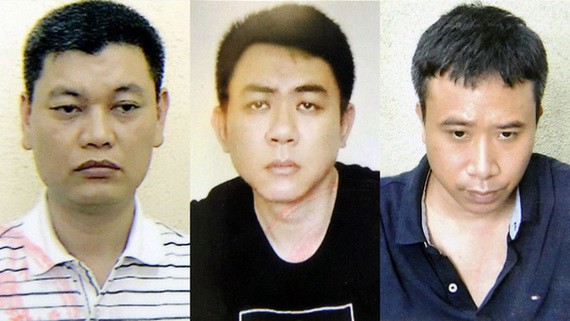 被起訴的 3名嫌犯，左圖起依次為阮英玉、阮煌忠及范光勇。（圖源：警方提供）