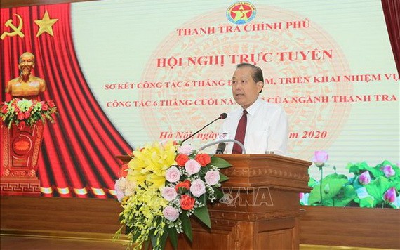 政府常務副總理張和平在會上發表講話。（圖源：越通社）