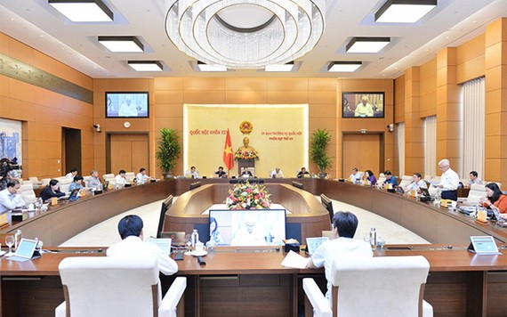 國會常委會決定暫緩原定於本月11日國會常委會第47次會議舉行的質詢活動。圖為國會常委會上一次會議現場。（圖源：CTV）