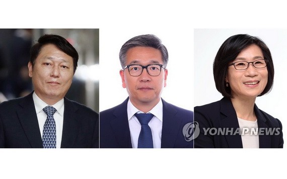 左起依次為崔宰誠、金宗浩和金霽南。(圖源:韓聯社)