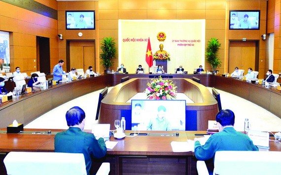 國會常務委員會會議一隅。（圖源：越通社）