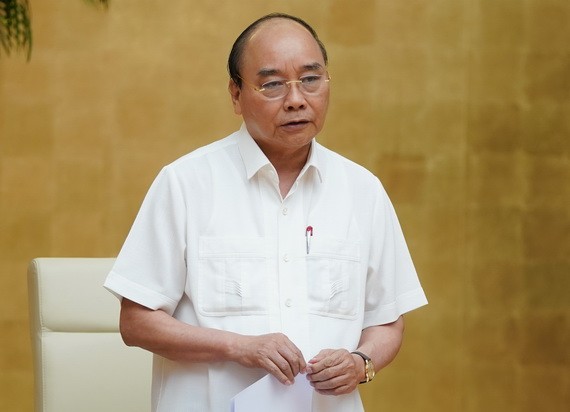 政府總理阮春福主持會議。(圖源:光孝)