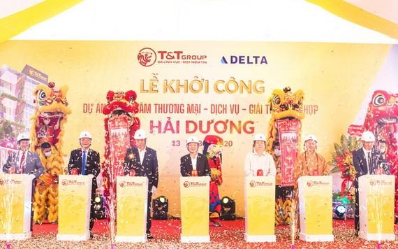 海陽省最現代商業中心動工興建儀式。（圖源：T&T Group）