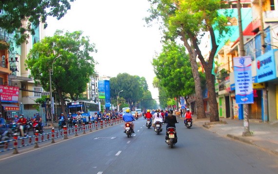 圖為位於第十郡第十四坊二月三日街路段一瞥。（示意圖源：互聯網）