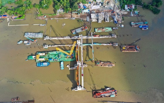 圖為本市治水項目中的枯樹防汛水閘工程。(圖源:Zing)