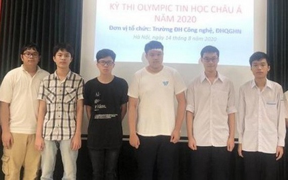 圖為我國參加 2020年亞太信息學奧林匹克競賽的 6 名學生團隊。（圖源：PLO）