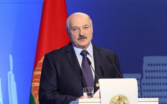 白俄羅斯總統盧卡申科。（圖源：新華社）