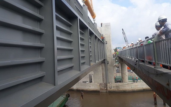 我國最大防潮閥門。