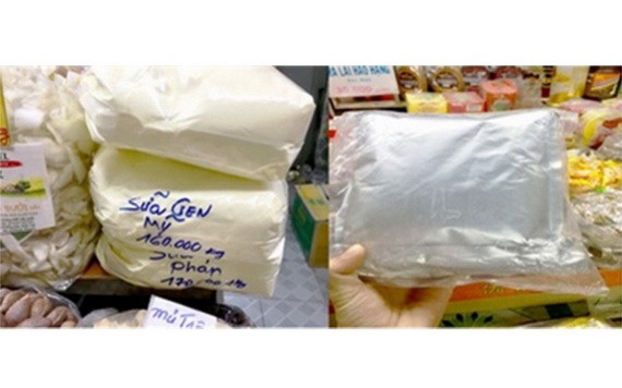 本市許多街市售賣無商標及品牌的奶茶粉。