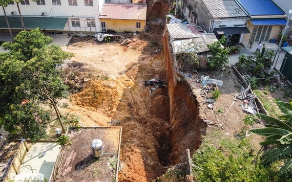 造成4人死亡的坍塌事故現場。（圖源：山松）