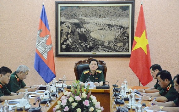 國防部長吳春歷大將主持會議。（圖源：文孝）