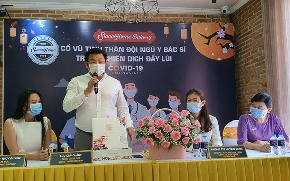 Sweethome餅家主理人劉立政在會上發言。