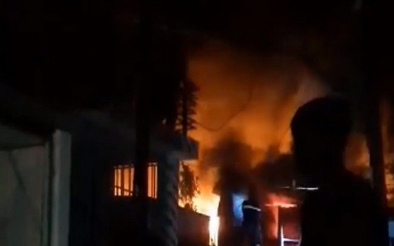 火警現場。（圖源：視頻截圖）