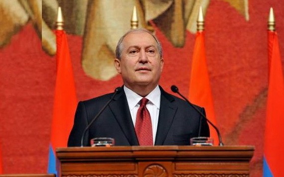 亞美尼亞共和國總統阿爾緬‧薩爾基相。（圖源：Armen Press）