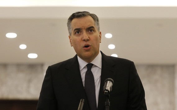 9月26日，黎巴嫩候任總理穆斯塔法·阿迪卜在黎巴嫩總統府宣佈放棄組閣。（圖源：新華社）