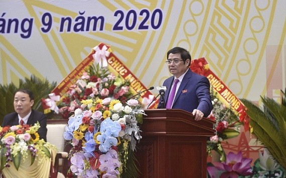 中央組織部長范明政在會上發表講話。（圖源：PV）