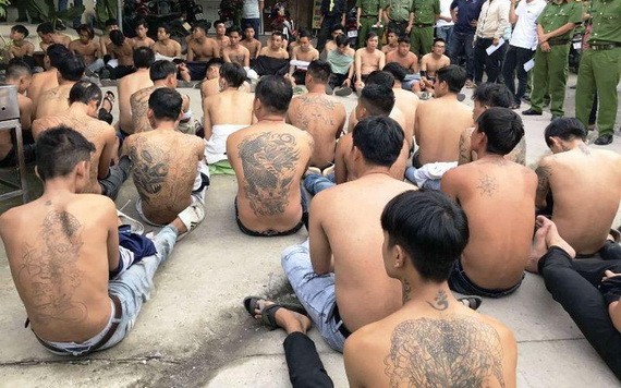 被刑拘的涉事團夥。（圖源：警方提供）