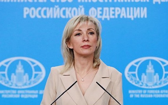 俄羅斯外交部發言人扎哈羅娃。（圖源：俄新社）