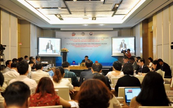 東盟-韓國各所研究機關的第二次年度戰略對話會現場。（圖源：PV）